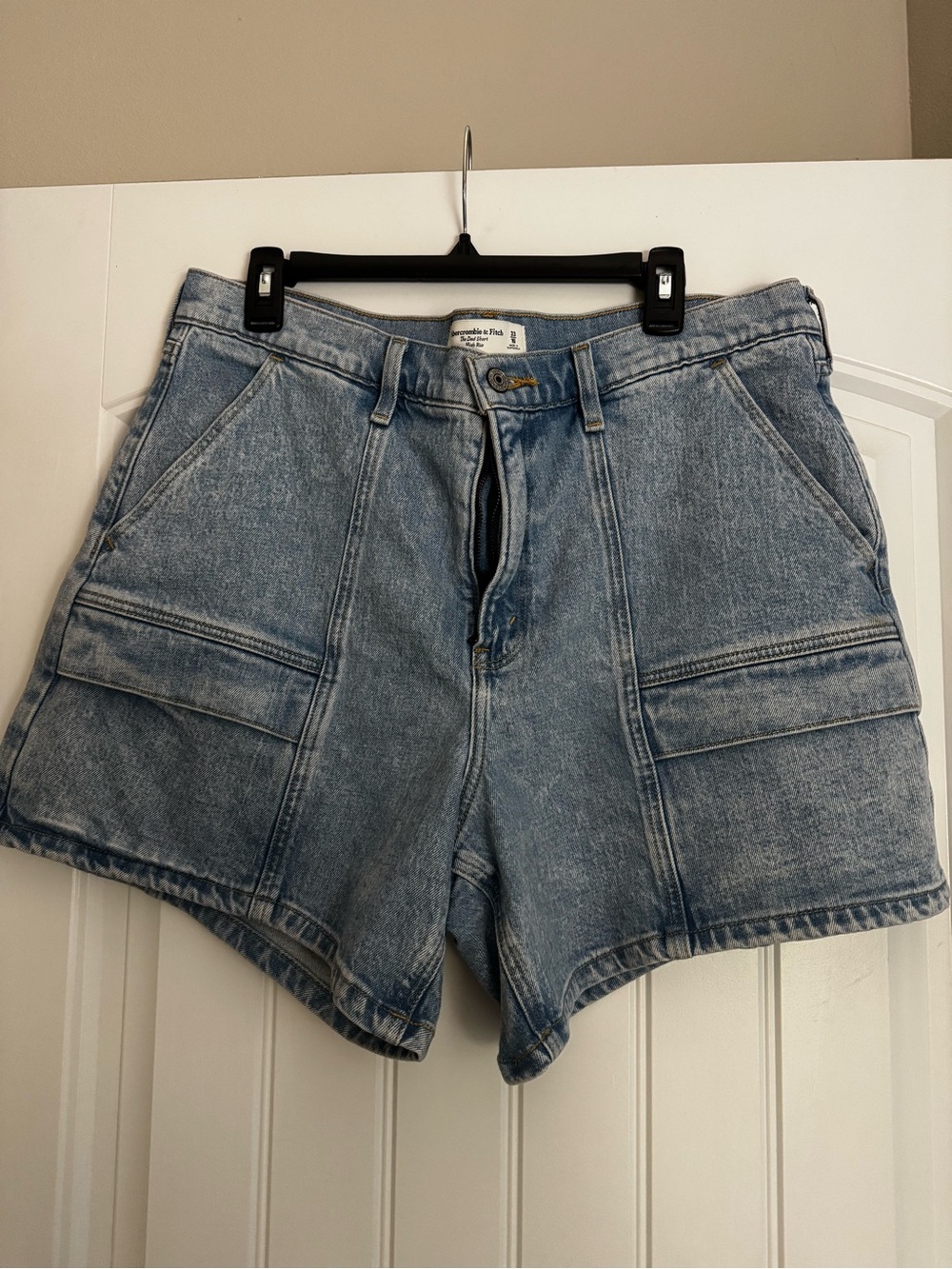 Abercrombie & Fitch Denim Cargo Shorts